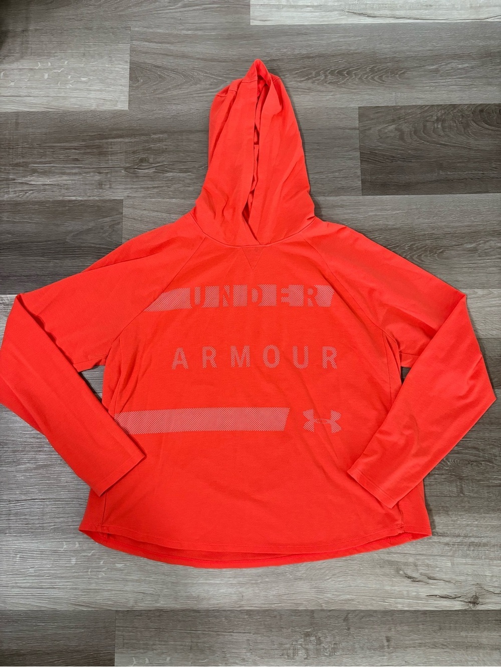 Under Armour Orange Performance Pullover Hoodie